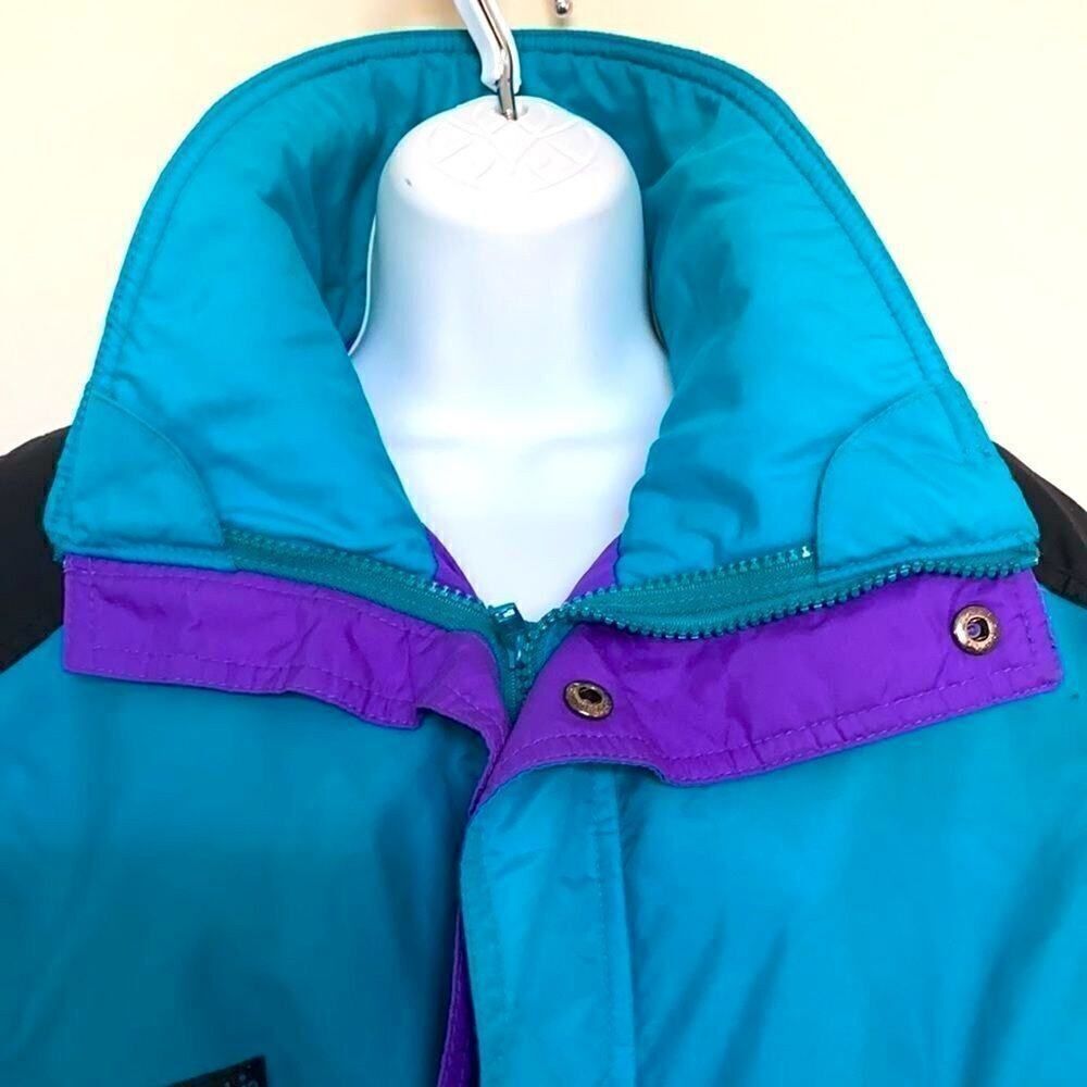 Vintage Columbia Ski Jacket S Teal/Purple.